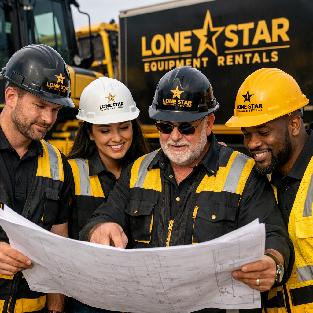 Lone Star Equipment Rentals team and yard